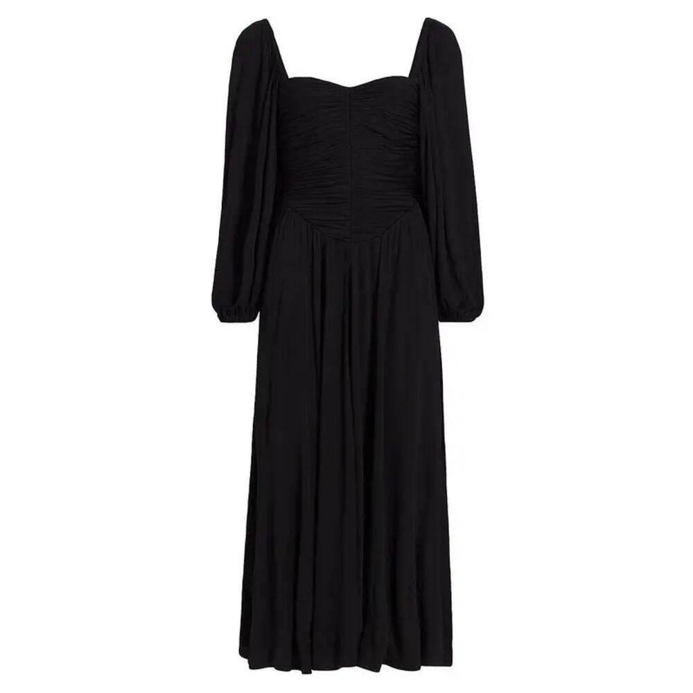 NWT The Westside Vivian Crepe Midi Dress Black Small